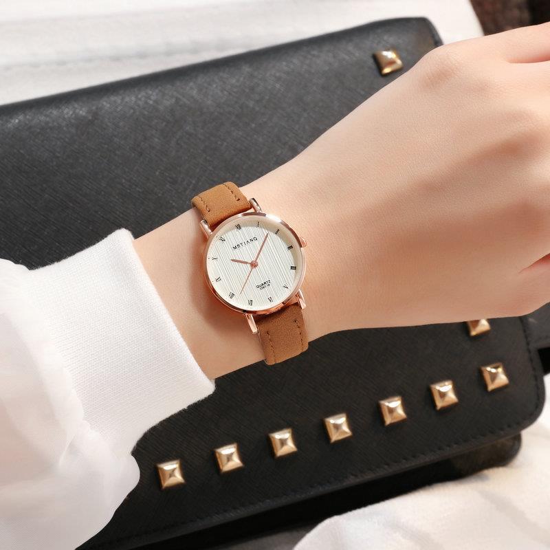 Simple Casual Belt Ladies Couple Quartz Watch - Amazhona 