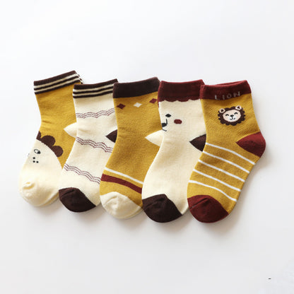 Cartoon Animal Cotton Socks For Boys And Girls - Amazhona 