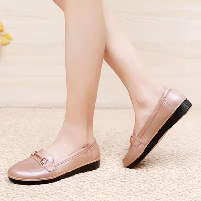 Professional Baotou Ladies Single Shoes Fashion Low-top Flat-heel Breathable Casual - Amazhona 