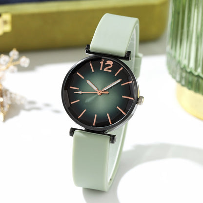 Women's Fashion Gradient Silicone Casual Watch - Amazhona 