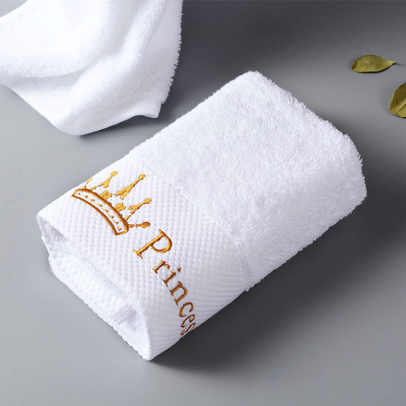 Thick Large Cotton BathWhite Hotel Men And Women Adult Towel - Amazhona 