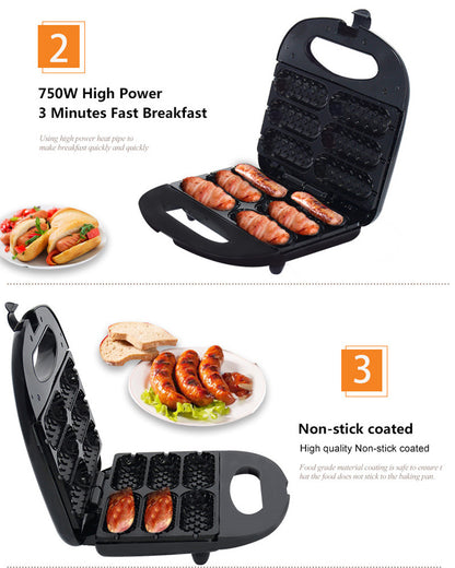 Home Hot Dog Roast Sausage Frying Machine Kitchen Gadgets - Amazhona 