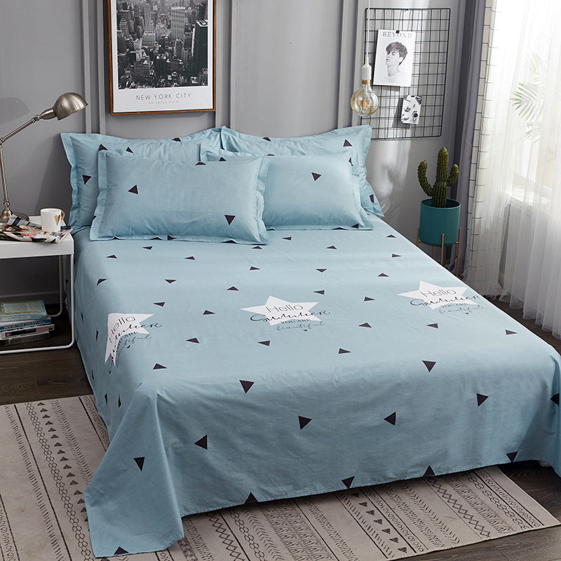 Double cotton bed linen student dormitory - Amazhona 