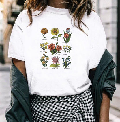 Rose t-shirt - Amazhona 