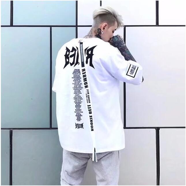 Korean version of the five-point short-sleeved tide male Harajuku style t-shirt bf college style Korea ulzzang loose trend student jacket - Amazhona 