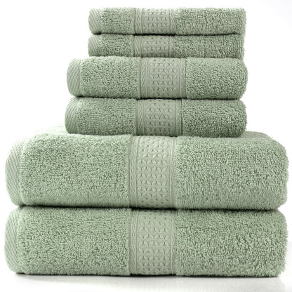 Cotton absorbent towel set of 3 pieces and 6 pieces - Amazhona 