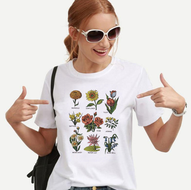 Rose t-shirt - Amazhona 