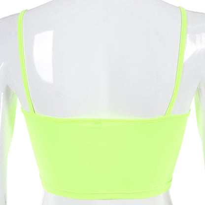 Fluorescent short cropped camisole - Amazhona 