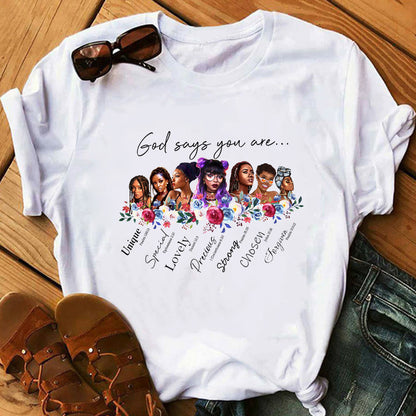 Europe And America Girls Feminism Ladies Casual T-shirt - Amazhona 