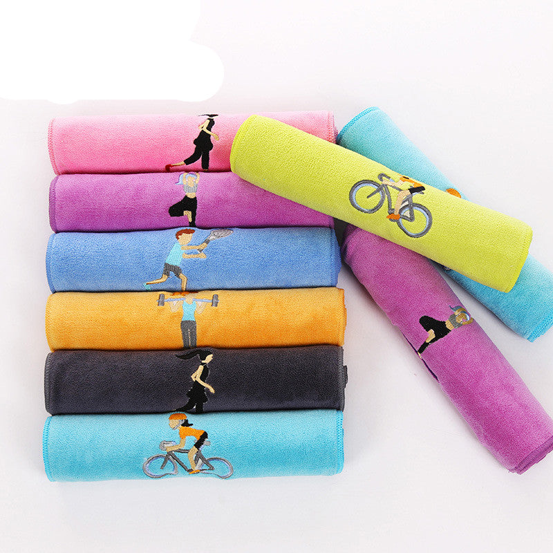 Embroidered Sports Towel - Amazhona 