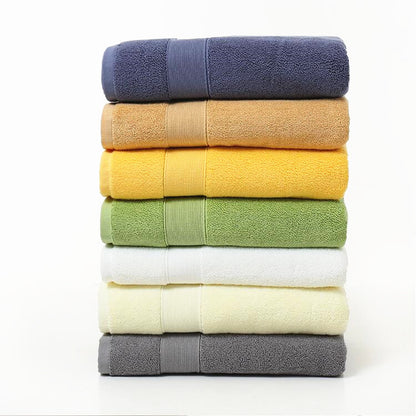 Cotton thickened plain colored bath towel - Amazhona 