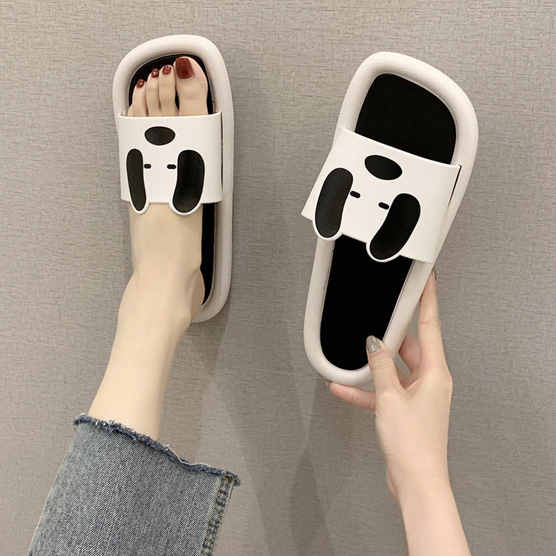 Doggie Non-Slip Pvc Cute Couple Slippers - Amazhona 