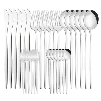 Stainless Steel Tableware Fruit Fork Household Hotel Creative Western Cutlery Tableware - Amazhona 