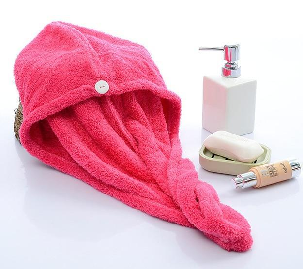 Women's Hair Dryer Cap, Absorbent Dry Hair Towel - Amazhona 