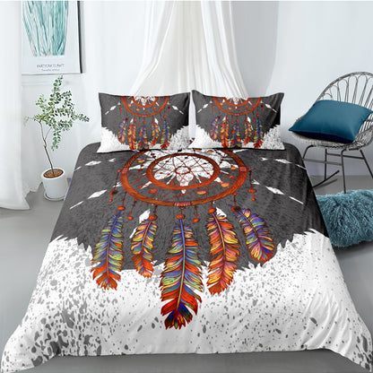 Digital Printing Quilt Cover Three-piece Foreign Trade Dream Catcher Series - Amazhona 