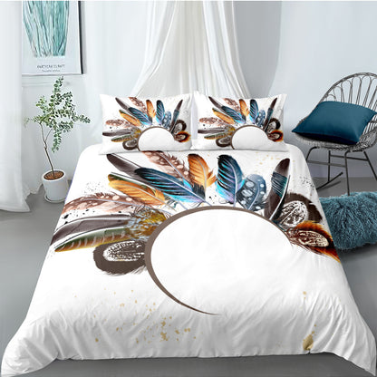 Digital Printing Quilt Cover Three-piece Foreign Trade Dream Catcher Series - Amazhona 