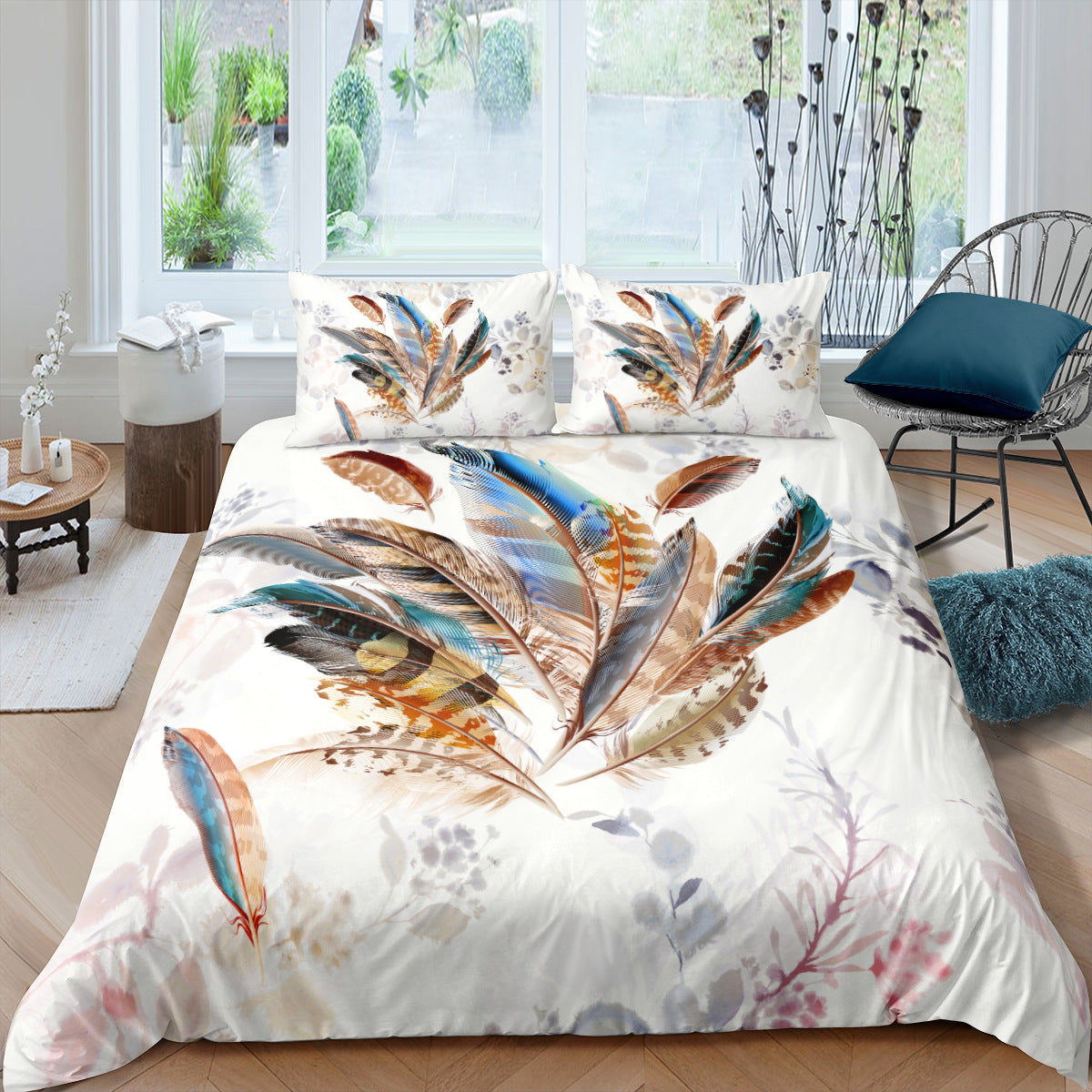 Digital Printing Quilt Cover Three-piece Foreign Trade Dream Catcher Series - Amazhona 