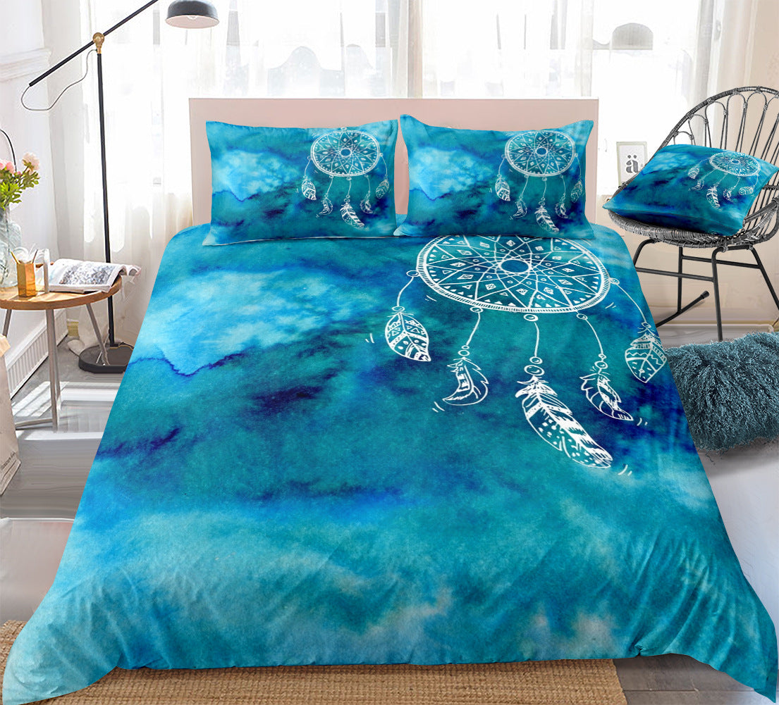 Digital Printing Quilt Cover Three-piece Foreign Trade Dream Catcher Series - Amazhona 