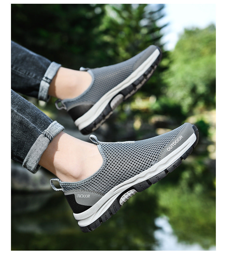 Breathable Hollow Fashion Slip-on Lazy Shoes - Amazhona 