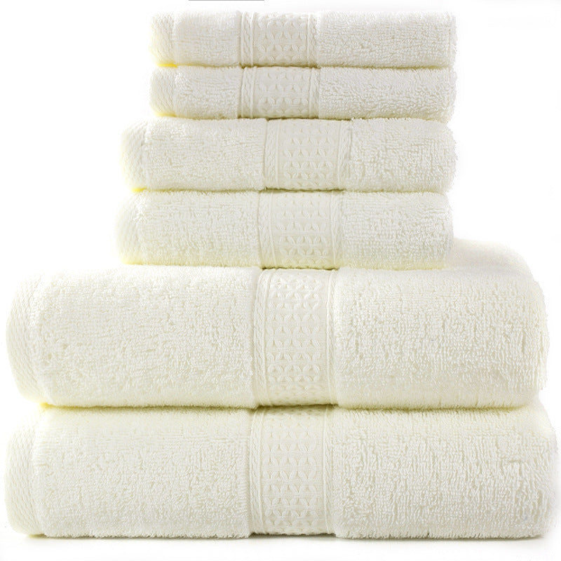 Cotton absorbent towel set of 3 pieces and 6 pieces - Amazhona 