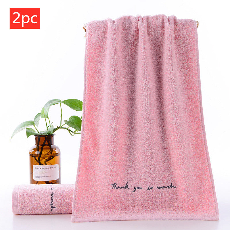 Absorbent Couple Towel Cotton Adult Face Wash Towel - Amazhona 