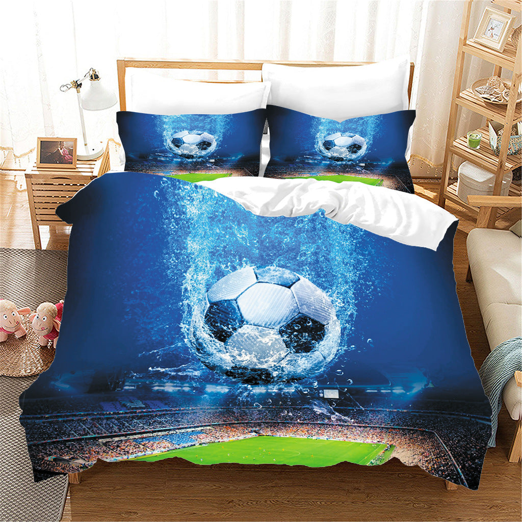 Sports Football Series Three-piece Bed - Amazhona 