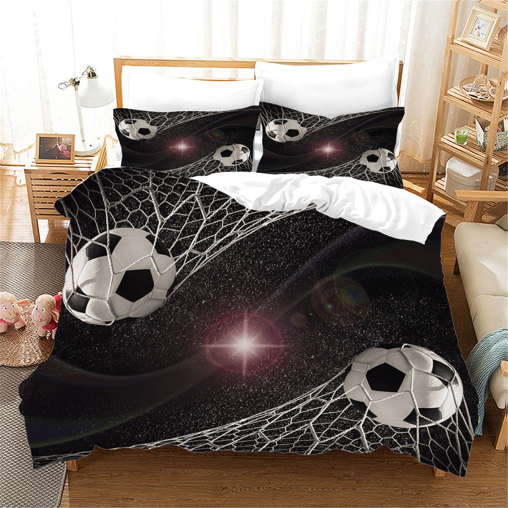 Sports Football Series Three-piece Bed - Amazhona 