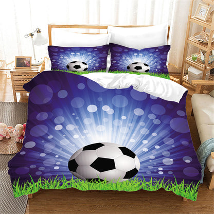 Sports Football Series Three-piece Bed - Amazhona 