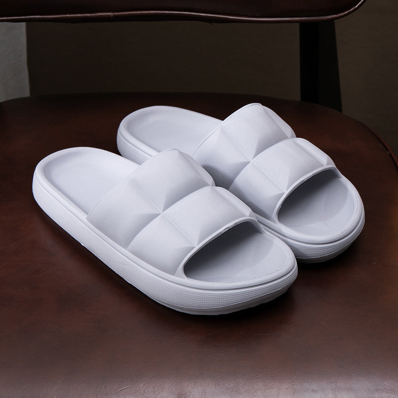 Couple Indoor Shoes Thick-soled EVA Bathroom Slippers - Amazhona 