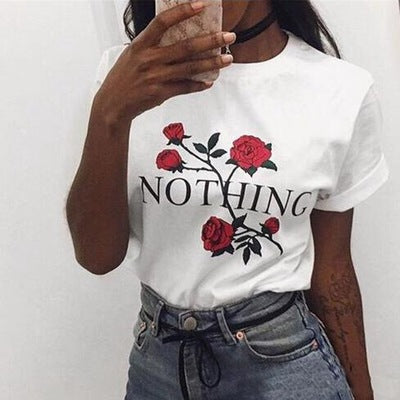 Rose t-shirt - Amazhona 