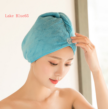 Women's Hair Dryer Cap, Absorbent Dry Hair Towel - Amazhona 