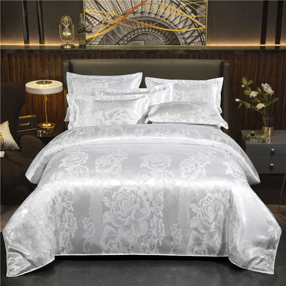 European Jacquard Quilt Cover Single And Double Silk - Amazhona 