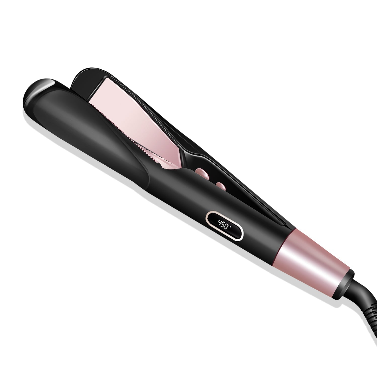 2 in 1 Electric Hair Straightener Ceramic Curling Wand Iron Curler - Amazhona 