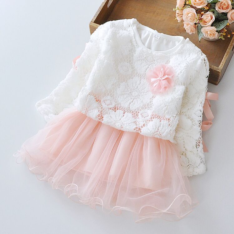 2021 New Summer Girl Dress, 1-2-3 Years Old Virgin Baby, Long Sleeve Princess Skirt, Baby Skirt - Amazhona 