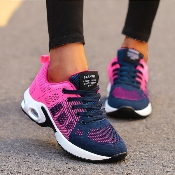 2021 Women Running Shoes Breathable Mesh Outdoor Light Weight Sports Shoes Casual Walking Sneakers Tenis Feminino Zapatos Mujer - Amazhona 