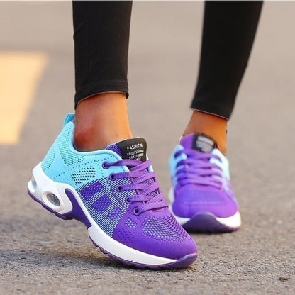 2021 Women Running Shoes Breathable Mesh Outdoor Light Weight Sports Shoes Casual Walking Sneakers Tenis Feminino Zapatos Mujer - Amazhona 