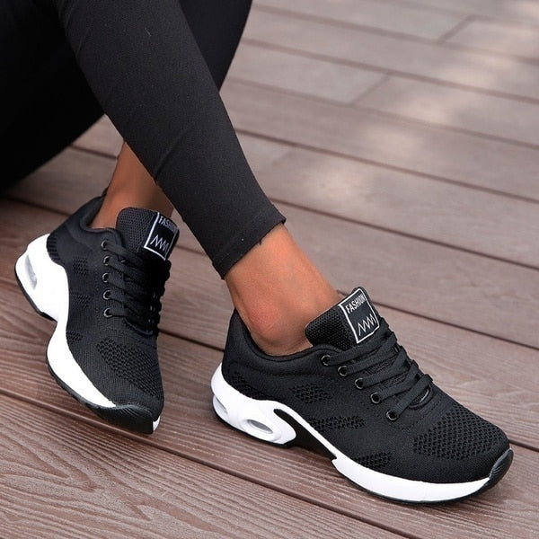 2021 Women Running Shoes Breathable Mesh Outdoor Light Weight Sports Shoes Casual Walking Sneakers Tenis Feminino Zapatos Mujer - Amazhona 