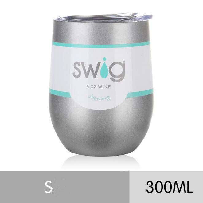 2021 hot drink cups 9 унц. the egg in the form of a 304 stainless steel drink Tumber mug lid wine beer vacuum thermos cup - Amazhona 