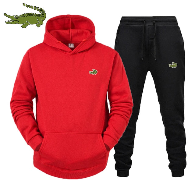 2022  CARTELO High Quality Men's Suit Fashion Casual Tracksuit 2 Piece Hoodie Pullover Sports Clothes Sweatshirt Jogging Set - Amazhona 