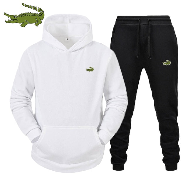 2022  CARTELO High Quality Men's Suit Fashion Casual Tracksuit 2 Piece Hoodie Pullover Sports Clothes Sweatshirt Jogging Set - Amazhona 