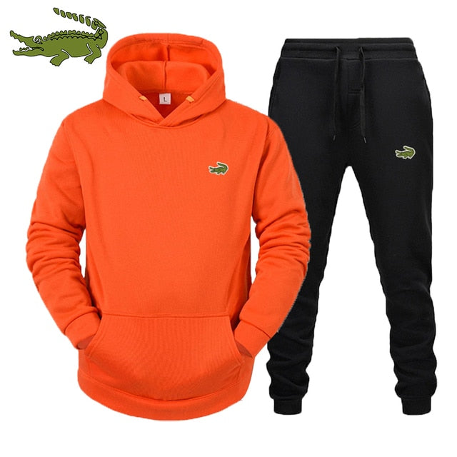 2022  CARTELO High Quality Men's Suit Fashion Casual Tracksuit 2 Piece Hoodie Pullover Sports Clothes Sweatshirt Jogging Set - Amazhona 