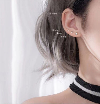 2022 New Small Ball Earrings Female Trendy Simple and Cute Sleeping Without Wearing Teen Ear Pierced Jewelry for Women - Amazhona 