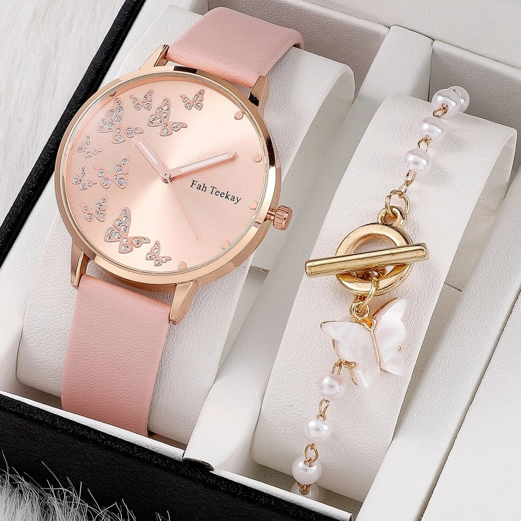 2022 New Watch Women Fashion Casual Leather Belt Watches Simple Ladies Round Dial Quartz Wristwatches Dress Clock Reloj Mujer - Amazhona 