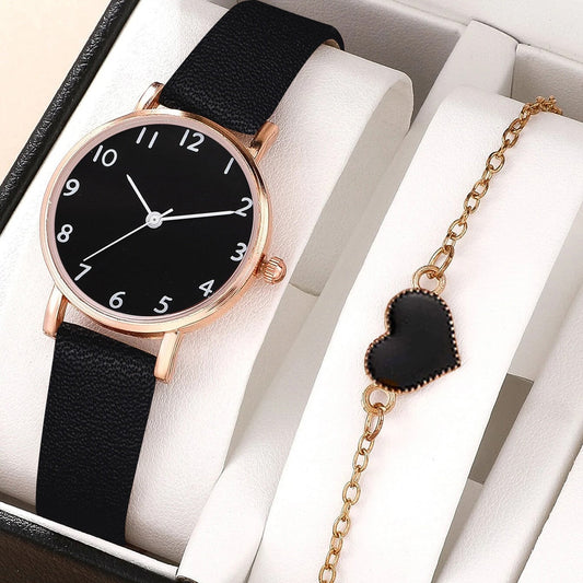 2022 New Watch Women Fashion Casual Leather Belt Watches Simple Ladies Round Dial Quartz Wristwatches Dress Clock Reloj Mujer - Amazhona 