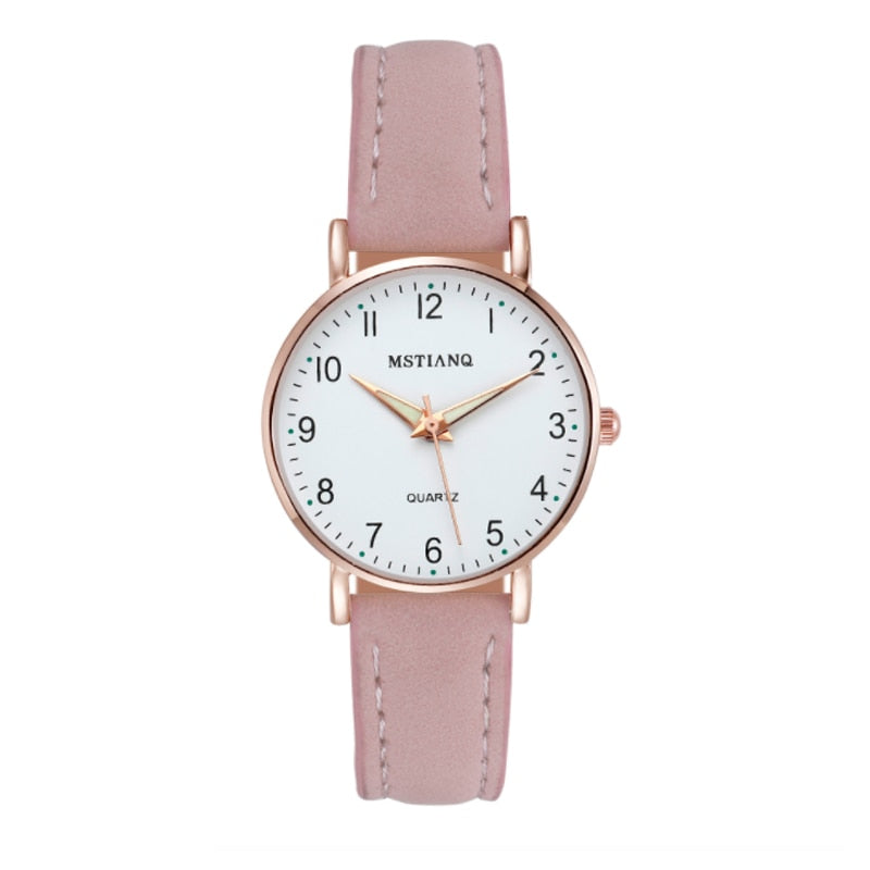 2022 New Watch Women Fashion Casual Leather Belt Watches Simple Ladies' Small Dial Quartz Clock Dress Wristwatches Reloj Mujer - Amazhona 