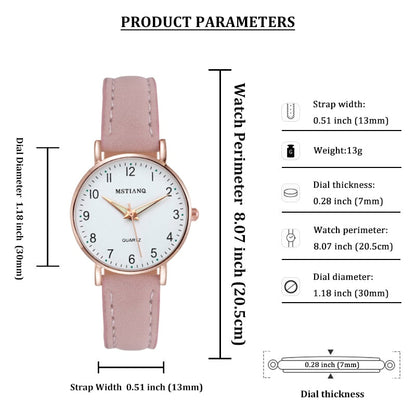 2022 New Watch Women Fashion Casual Leather Belt Watches Simple Ladies' Small Dial Quartz Clock Dress Wristwatches Reloj Mujer - Amazhona 