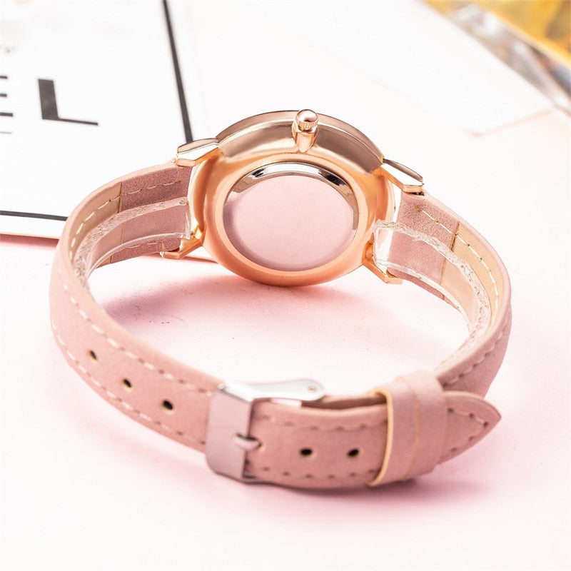 2022 New Watch Women Fashion Casual Leather Belt Watches Simple Ladies' Small Dial Quartz Clock Dress Wristwatches Reloj Mujer - Amazhona 