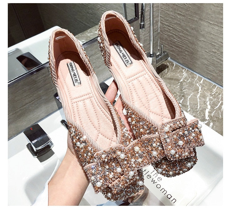 2022 Spring Summer New Fashion Buckle Slip-on Flat Peas Shoes Comfortable Designers Shoes Women's Shoes on Offer Free Shipping - Amazhona 