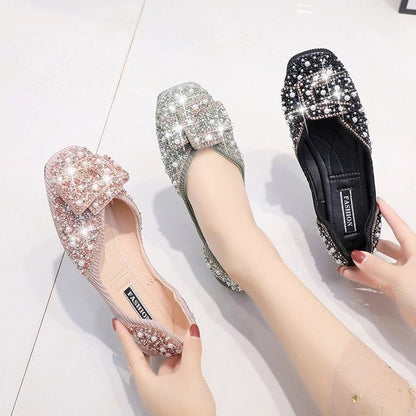 2022 Spring Summer New Fashion Buckle Slip-on Flat Peas Shoes Comfortable Designers Shoes Women's Shoes on Offer Free Shipping - Amazhona 