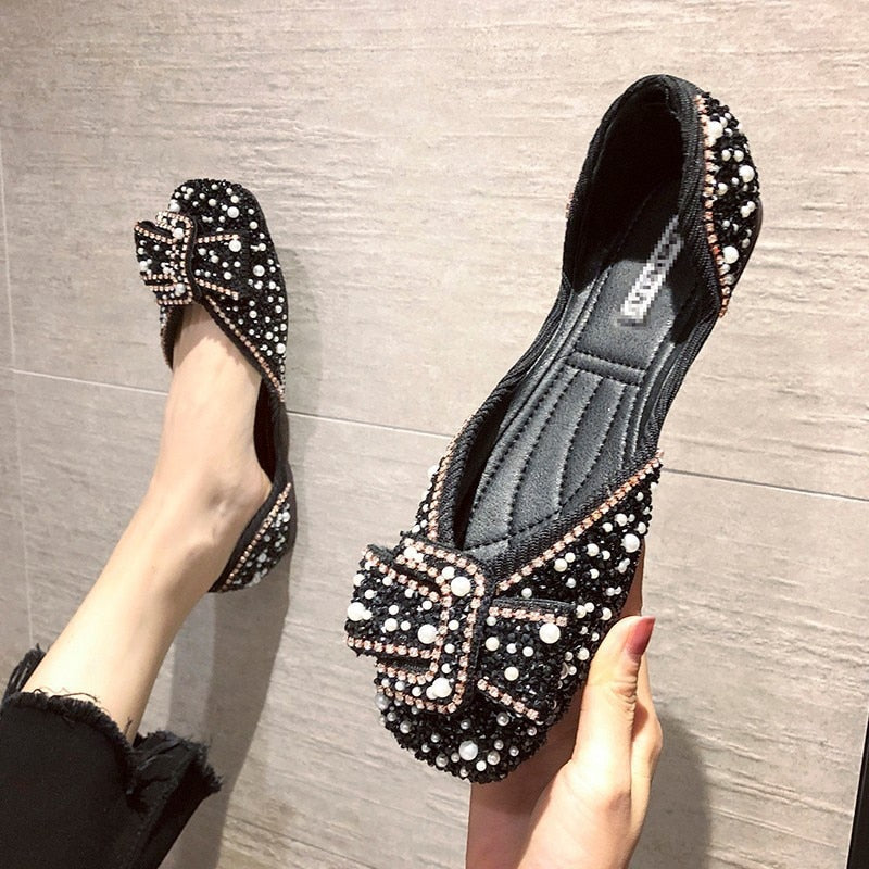 2022 Spring Summer New Fashion Buckle Slip-on Flat Peas Shoes Comfortable Designers Shoes Women's Shoes on Offer Free Shipping - Amazhona 